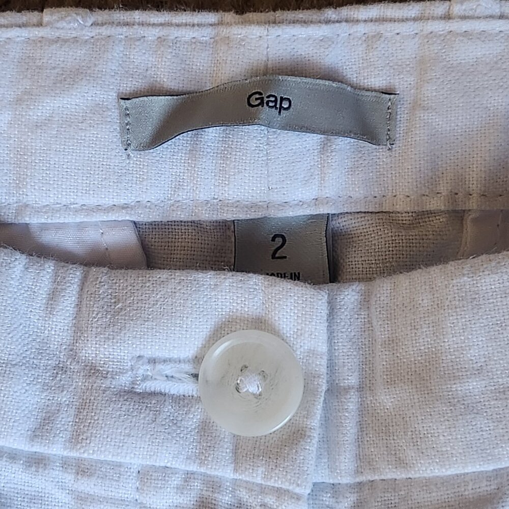 Gap Linen Cotton Pants Size 2 - Picture 6 of 6